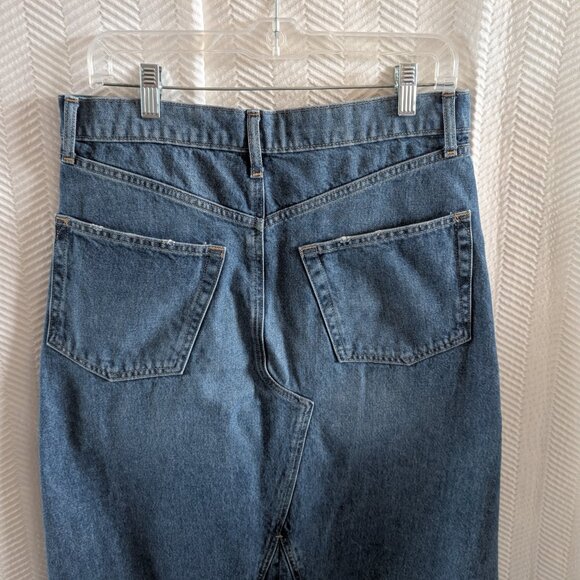 Gap High Rise Denim Maxi Skirt Medium Indigo Size 29 8 - Picture 10 of 12